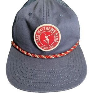 Dave Mathews Band Navy Patch Dad Hat Adult OS Adjustable Cap Sportiqe